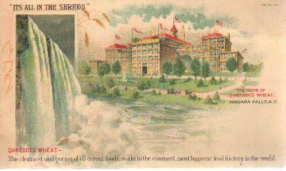 1900 Home of Shredded Wheat Postcard Unused