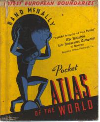 Rand McNally Pocket World Atlas 1939