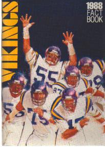 1988 Fact Book Vikings Doleman Millard Martin