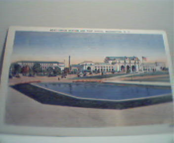 Union Station in Washington D.C.-Linen Card