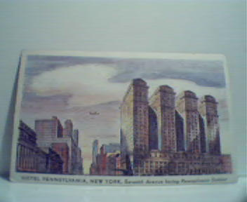 Hotel Pennsylvania in New York!Color Card!