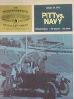 OCT 25,1975 PITT vs NAVY PROGRAM    NICE L@@K