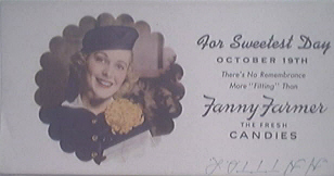 c1930 Fanny Farmer Candies Blotter