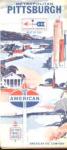 American Oil Co Pittsburgh Road Map 1963