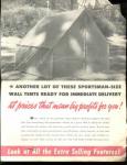 1932 Canvas Camping Tents Ad Brochure VG