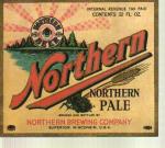 Northern Pale Beer Bottle Label 1930s NM