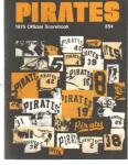 Pgh Pirates Scorebook 1975 Jersey #'s cover