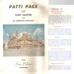 Corn Palace SD 1956 Program Patti Page