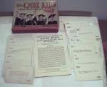 Quiz Kids Radio Show Card Game 1945 complete