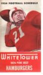 1954 College Football Schedules White Tower