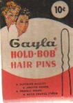 1956 Gayla Hold Bob Hair Pins Mint in box