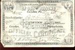 Odd Fellows Official Dues Certificate 1909