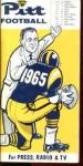 university of Pitt football media guide 1965