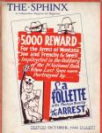 The Sphinx Oct 1946 La Follette Reward poster