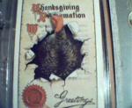 Thanksgiving Greetings Proclamation Card!