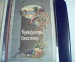 Silver Thanksgiving Greetings Card! COLOR!