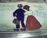 Hand Painted Card of Couple Walking!