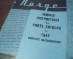 Norge-Service Instruction and Parts Cat 1949