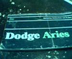 1981 Dodge Aries Operation Instructions!