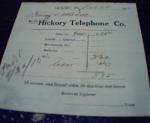 Bill For Hickory Telephone Company 11/29/10