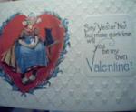 Valentine Card from 1900s! Raised Color Imag