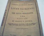 Love's Sacrifice by Samuel French from c1860