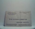 War Savings Committe Pledge Postcard!