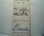 Program from Bowie San Jacinto Day 4/1951!
