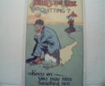 Victorian Card with Advice-"Don't Quit"