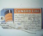 Cunard Lines bagge Tag! From 1957!
