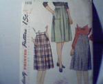 Simplicity Pattern  No.1418 Wst 26, Hips 35
