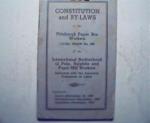 Constitution/By Laws Pgh Paper Box Workers