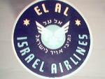 El Al  Israel Airlines Baggage Sticker from 1950s!