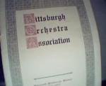 Pittsburgh Orchestra Association 1931-1932 Season!