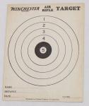 4" x 5" Winchester Air Rifle Target ca. 1940 - 1950