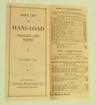 Maxi-Load Trailers & Bodies 1931 Pricelist-Owensboro,KY