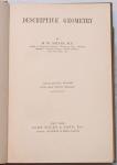 Descriptive Geometry by H.W.Miller, 6th Edition 1930 HC