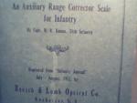 1915 Auxillary Range Corrector Scale by Bausch & Lomb!