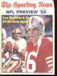 NFL Preview '85 Joe Montana cover photo