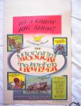 1958 THE MISSOURI TRAVELER WINDOW CARD
