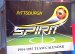 1984-85 PITTSBURGH SPIRIT TEAM CALENDAR