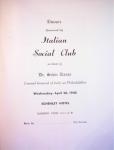 APRIL 28,1948 ITALIAN SOCIAL CLUB DINNER