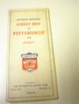 Pittsburgh Motor Club Street map of Pittsburg