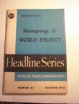 Mainsprings of World Politics,No.42-10/1943