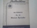 McCormick No.20 Manure Spreader Manual