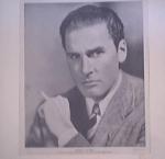 1950's Linen Photo of Errol Flynn