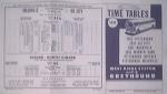 7/12/49 West Ridge System part of Greyhound Time Table