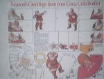 Season's Greeeting COCA-COLA Santa Claus Paper Doll