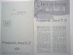 Propaganda Arm of U.N. Facts For Freedom 1960's Mailing