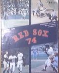 Red Sox '74 1st Ed Scorebook Mag great photos